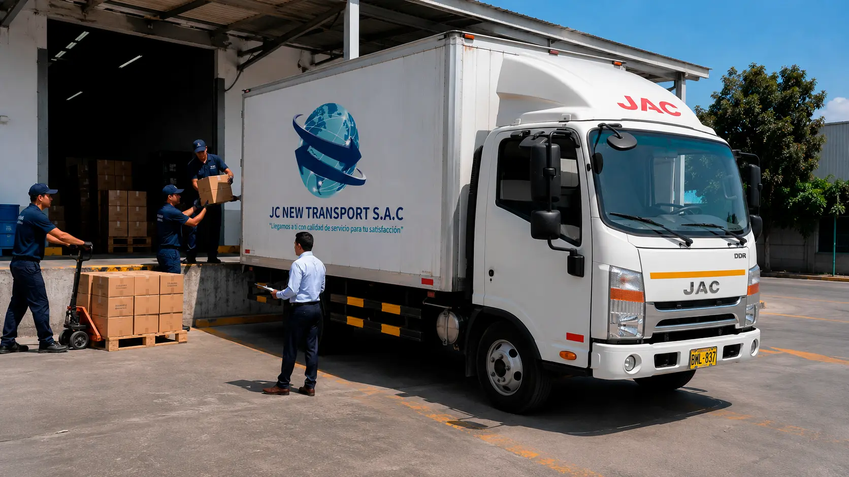 Carga y distribución de JC New Transport